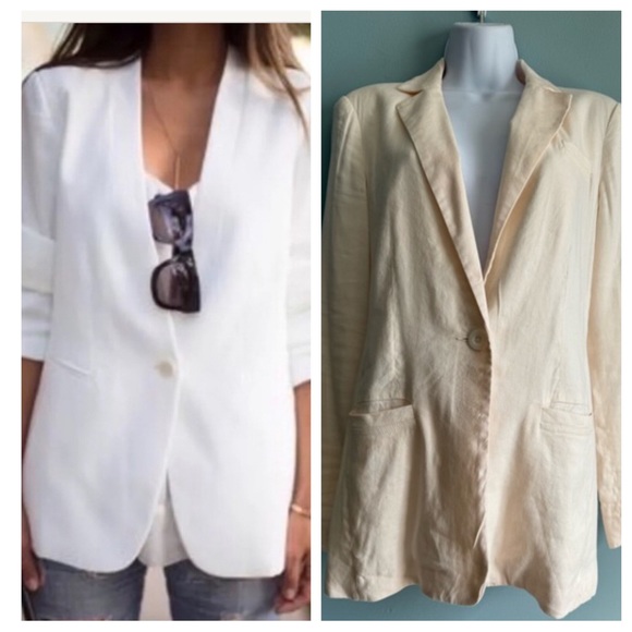 Cabi Everly blazer linen and rayon Size 4 - Picture 1 of 4